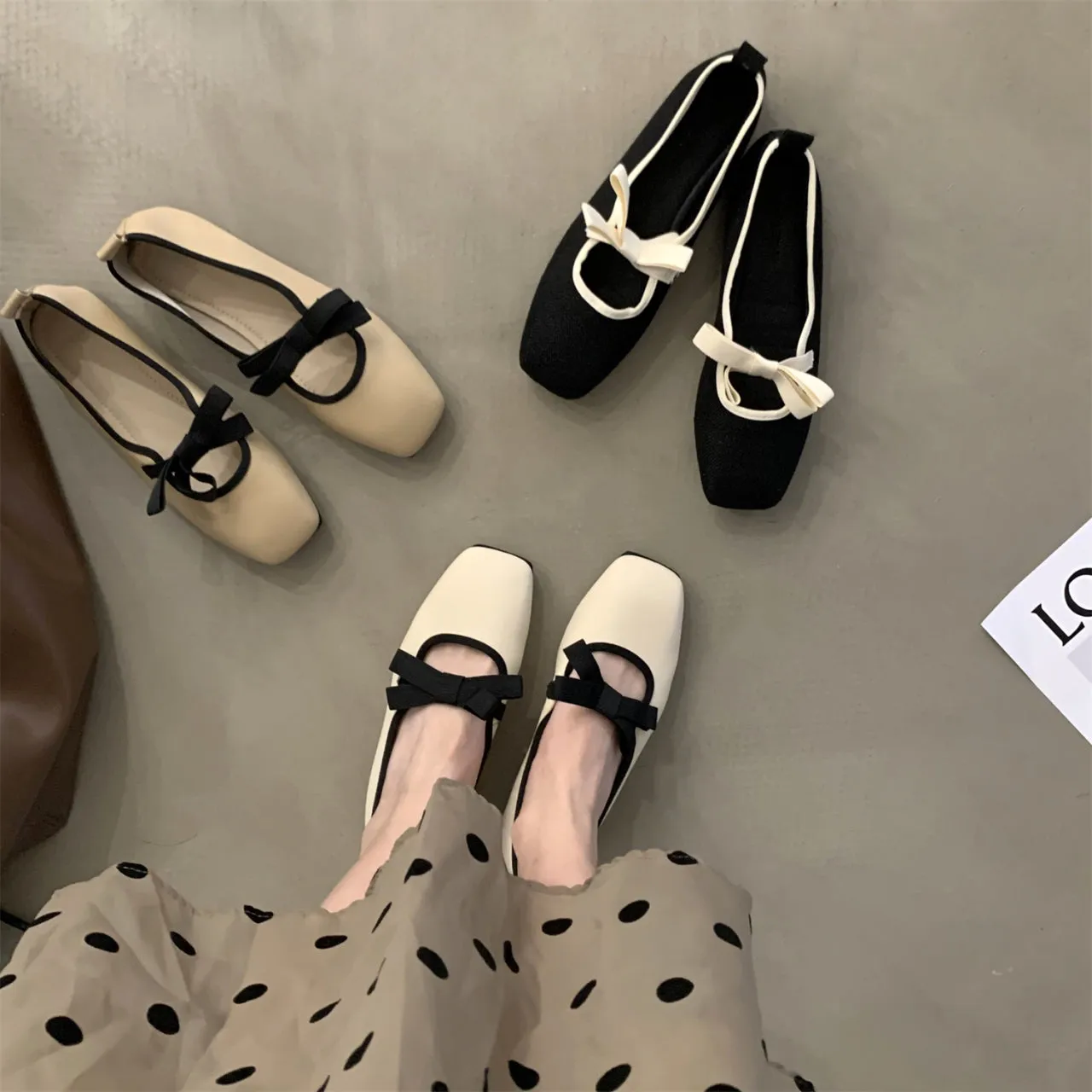 Mariposa-201 Lace Up Ballet Flat Shoes