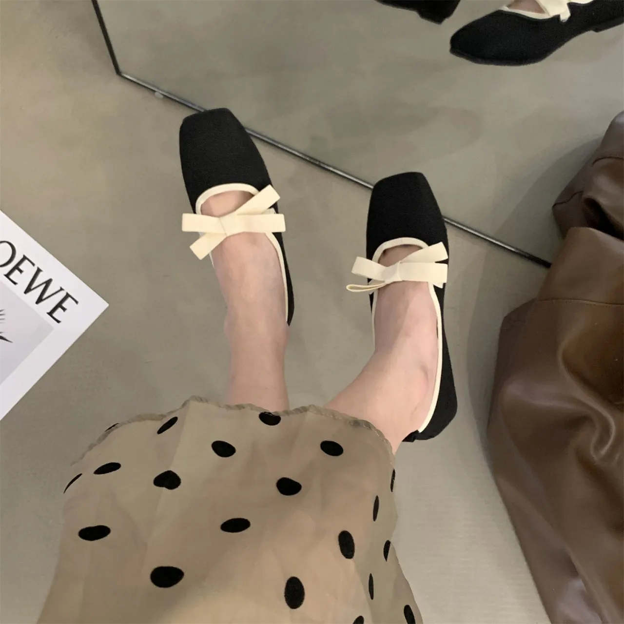 Mariposa-201 Lace Up Ballet Flat Shoes
