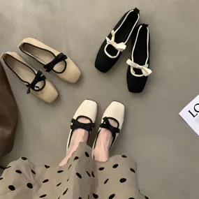 Mariposa-201 Lace Up Ballet Flat Shoes