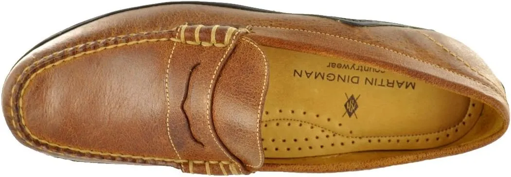 Martin Dingman Bill Penny Shoes for Men  Ideal for Work and Leisure  Leather Construction  Slip-on
