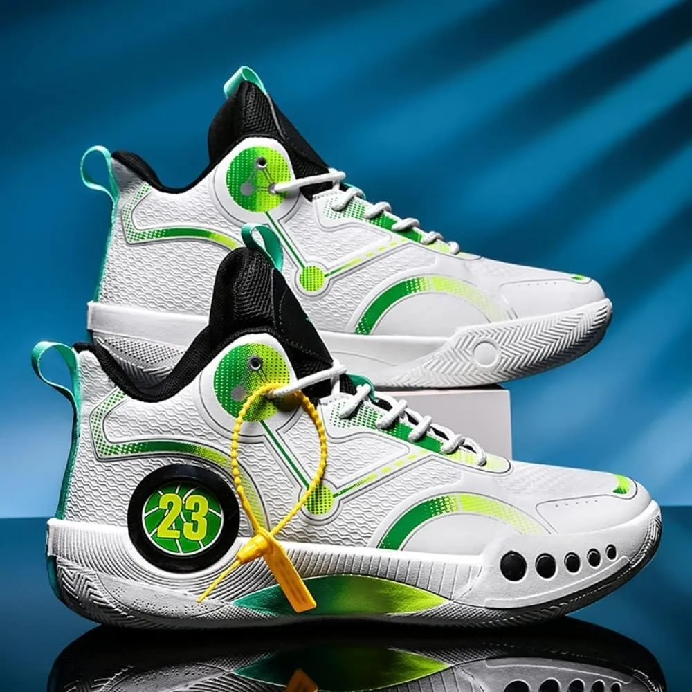 Men's Basketball Shoes are Breathable Shock-absorbin, Wear-Resistant Fashionable Outdoor Sports Training Boots