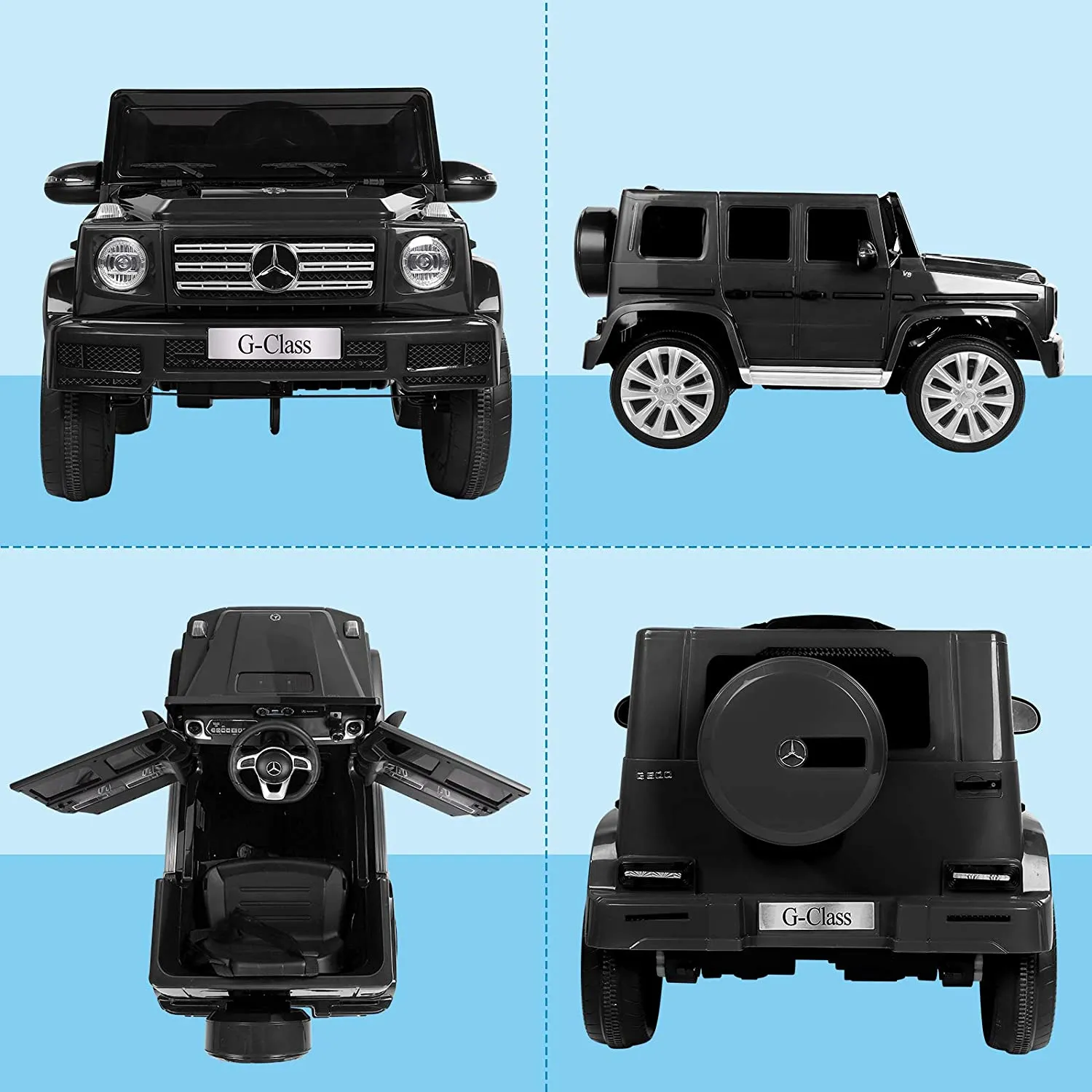 Mercedes-Benz G500 Ride-On Car with Dual Motors and Parent Remote Control