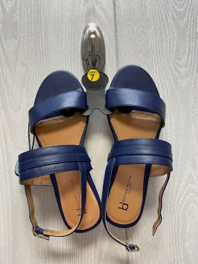 Navy Sandals Flats Clothes Mentor, Size 7
