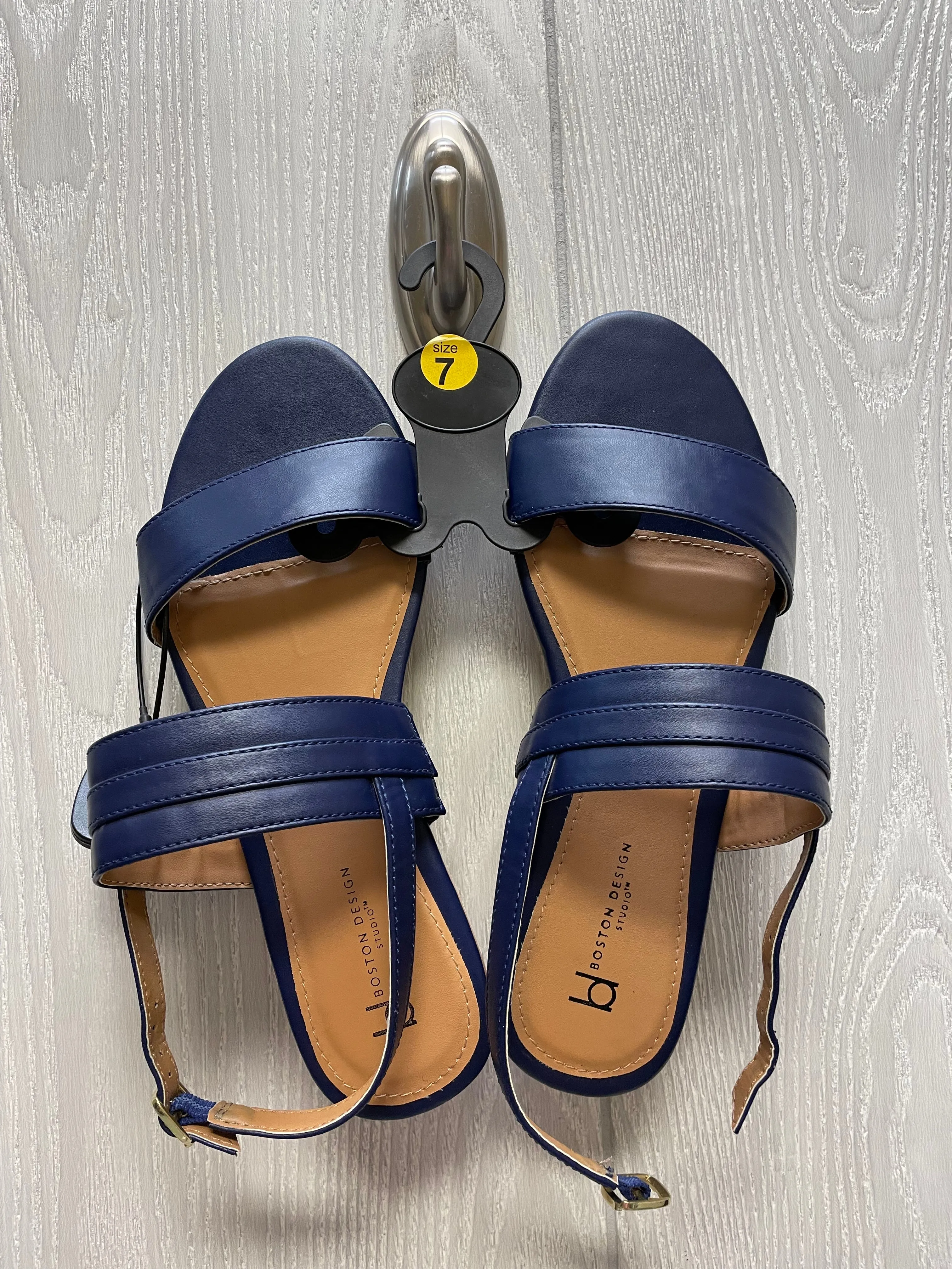 Navy Sandals Flats Clothes Mentor, Size 7