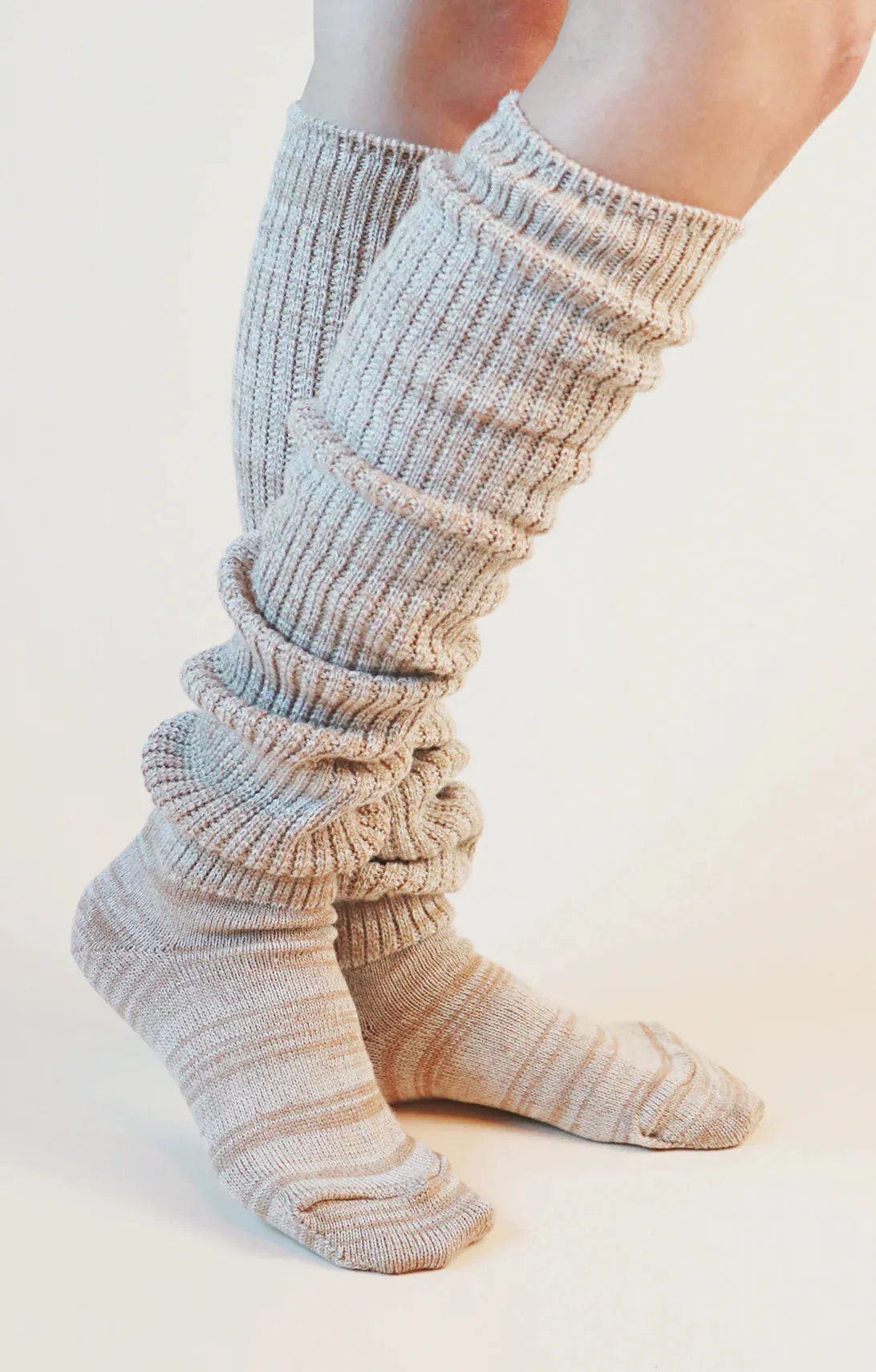 Scrunchy Over The Knee Lounge Wool Blend Socks