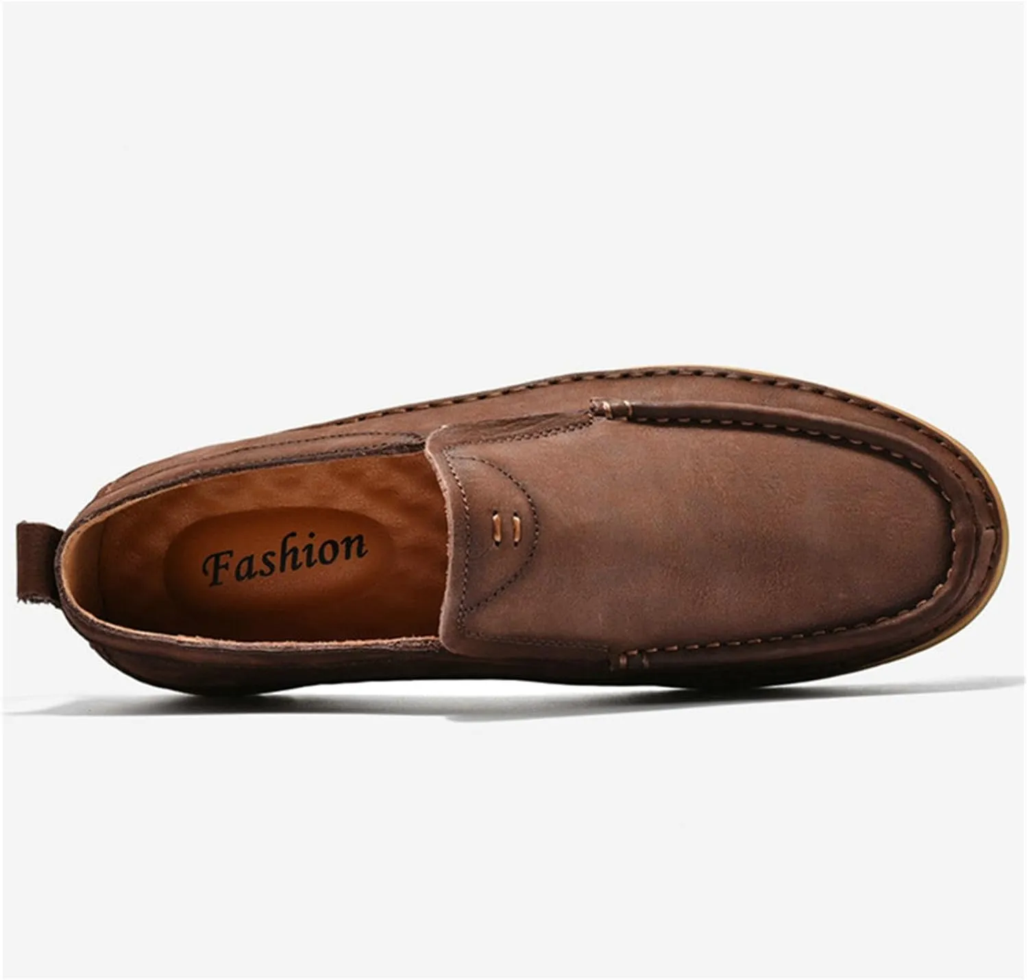 SywzX&xfybz Men's Casual Leather Shoes Cowhide Loafers Comfortable Driving Shoes