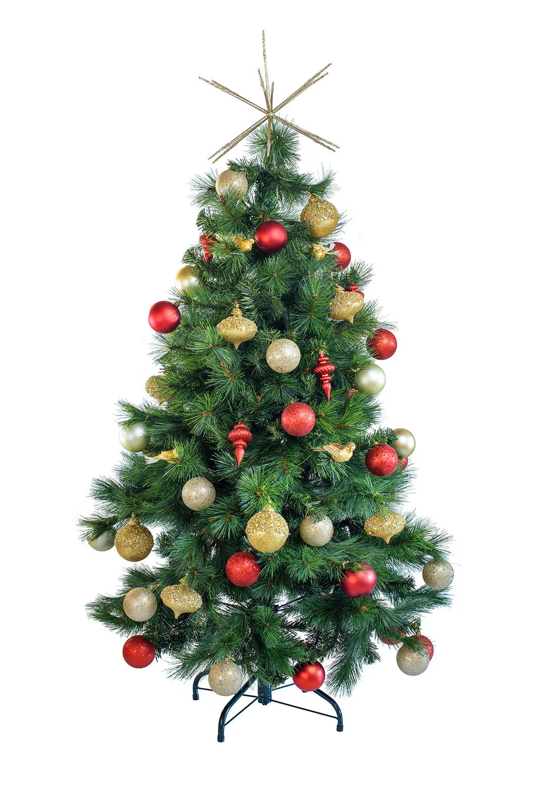 Tabletop 'Traditional' artificial decorated Christmas Tree - Hire