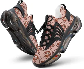 The Monkey Walking Shoes for Men Lightweight Tennis Fashion Elastic Sports Shoes Cushion Basketball Shoes