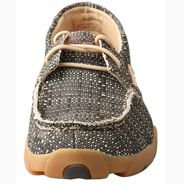 Twisted X Men's Black and White Print Eco Moc