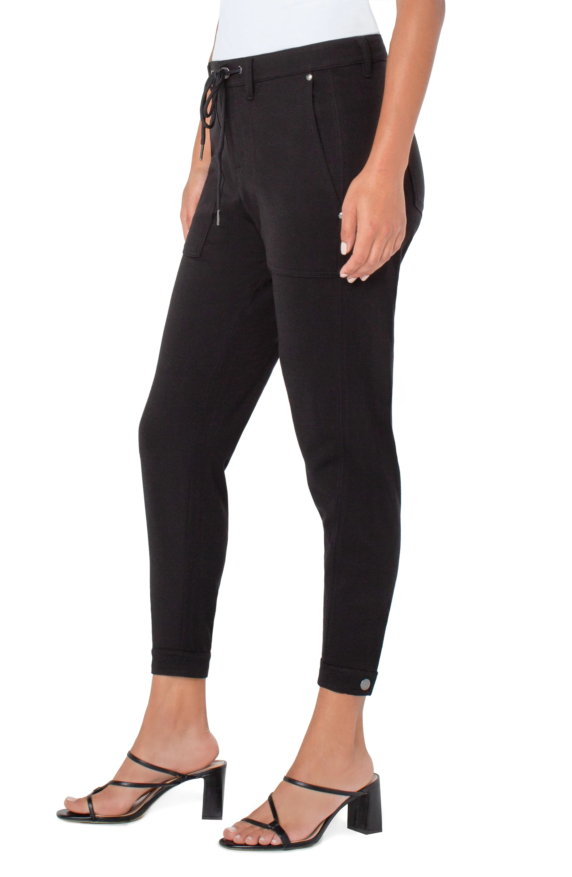 UTILITY JOGGER WITH SNAP HEM