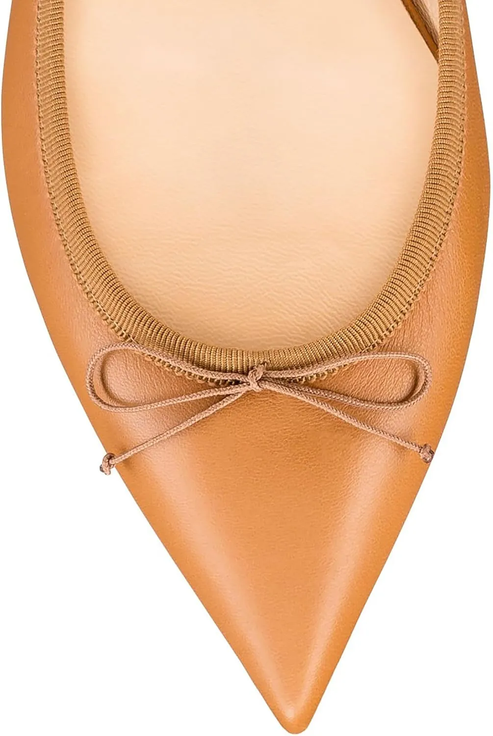 Women's Bow Ballet Pointed Toe Flat Shoes Elegant Work Drive Low Heel Comfortable Solid Color Slip-On Dress Party Daily Wear Flat Shoes