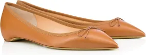 Women's Bow Ballet Pointed Toe Flat Shoes Elegant Work Drive Low Heel Comfortable Solid Color Slip-On Dress Party Daily Wear Flat Shoes