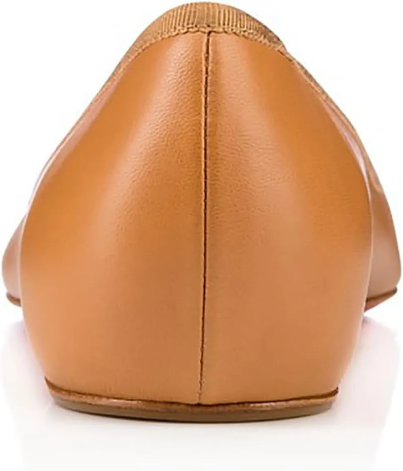 Women's Bow Ballet Pointed Toe Flat Shoes Elegant Work Drive Low Heel Comfortable Solid Color Slip-On Dress Party Daily Wear Flat Shoes