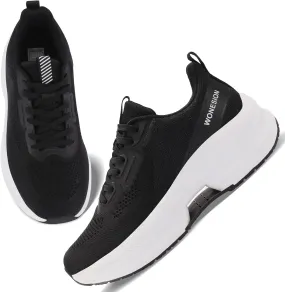 WONESION Women's Non Slip Walking Running Shoes Lightweight Athletic Tennis Sport Fashion Sneakers for Gym Work Nursing